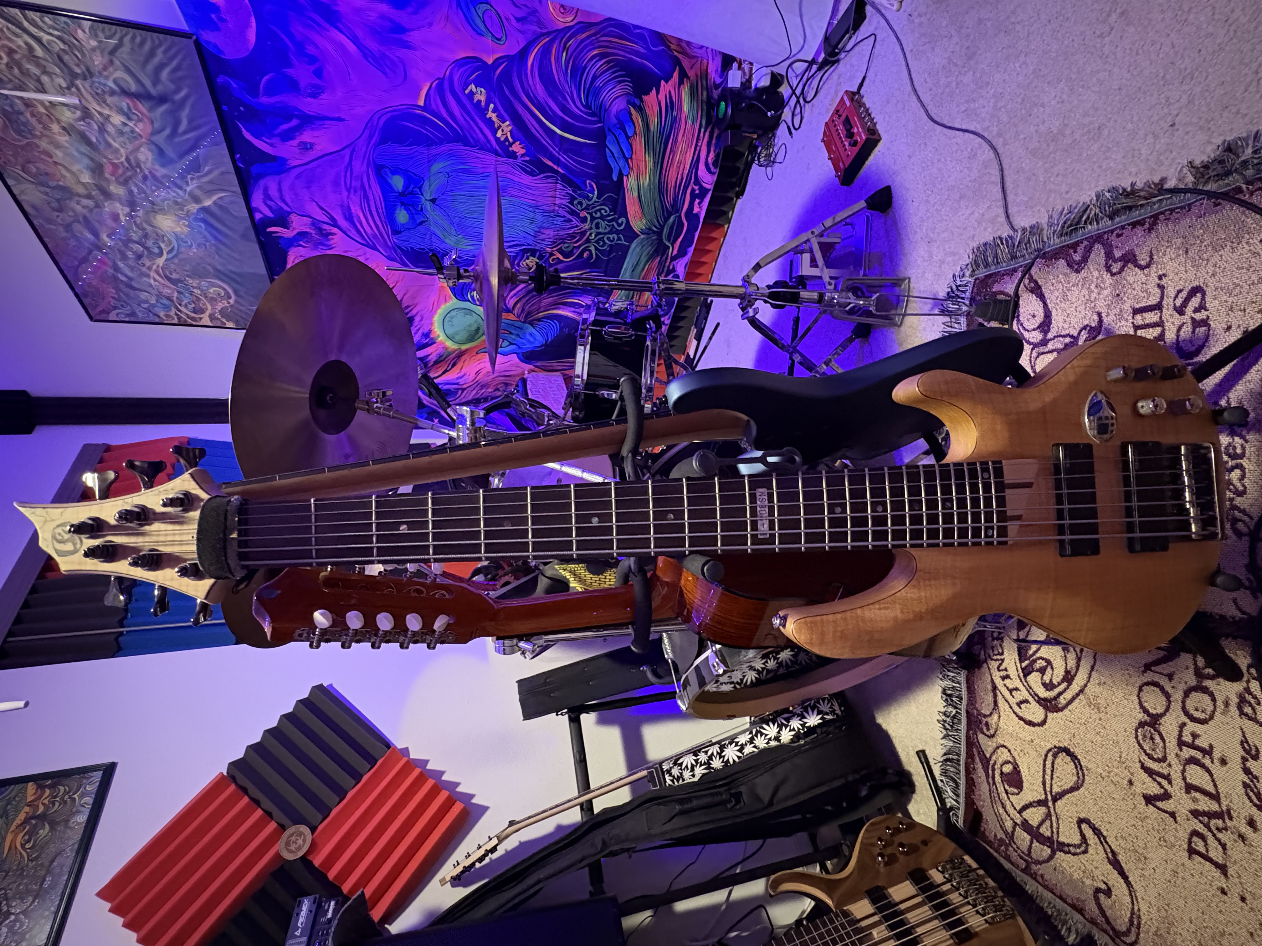 6 strings electric bass
