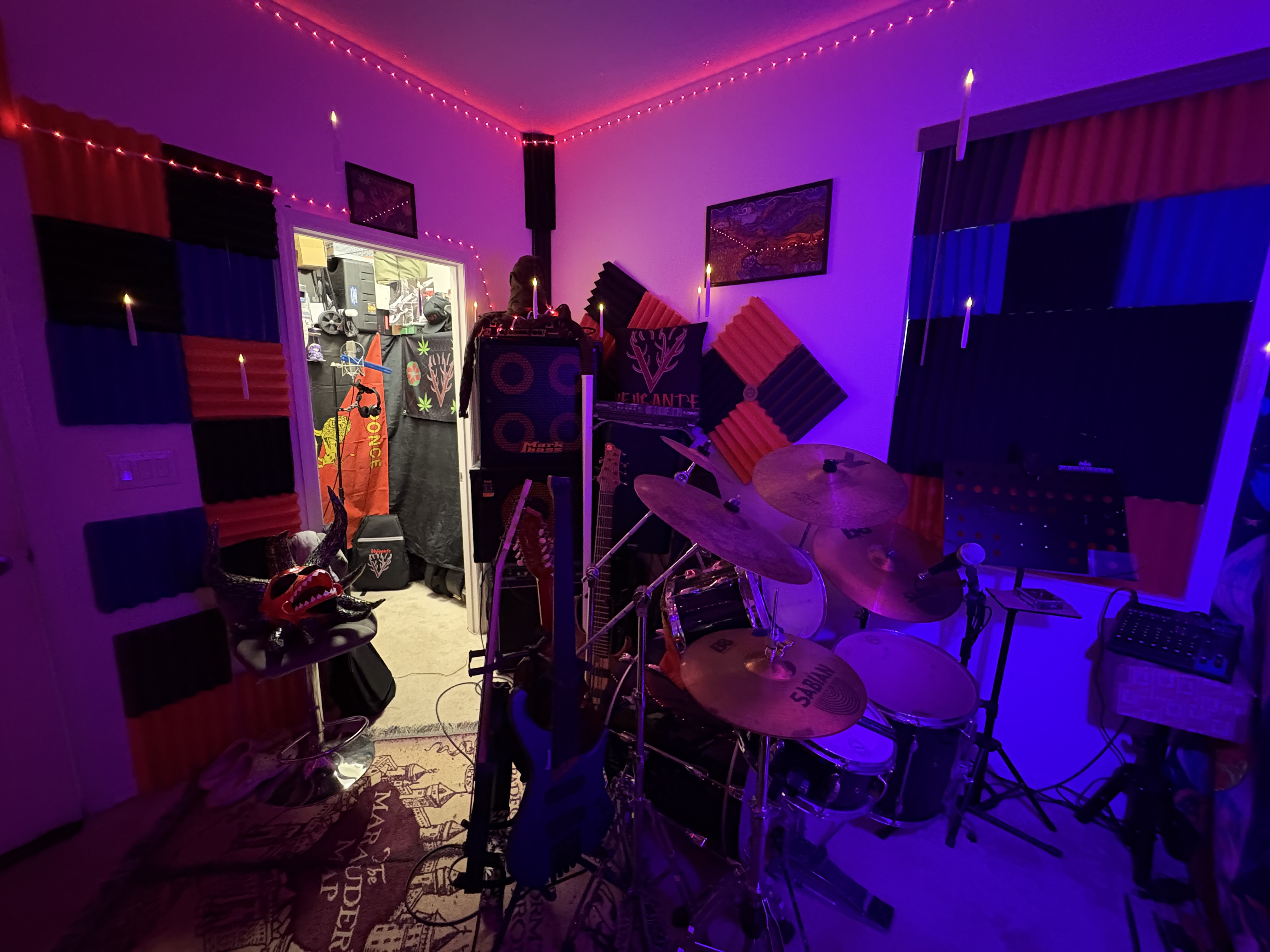 Bass Rack and vocal room